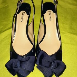 J. Renee Navy Blue slingback heels